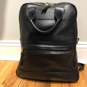 Bartaile C132 Black Leather Backpack